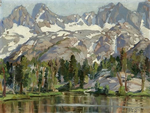 Sierra Landscape Oil Painting by Emil Kosa Sr.