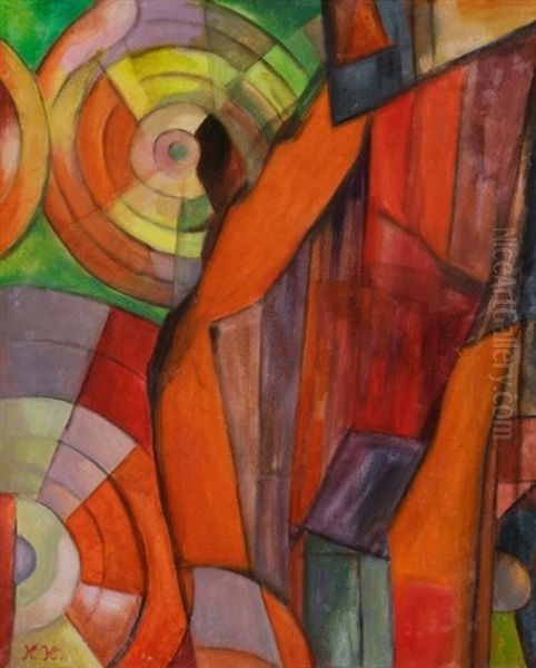 Composition Oil Painting by Jeanne (Hannah) Freundlich Kosnick-Kloss