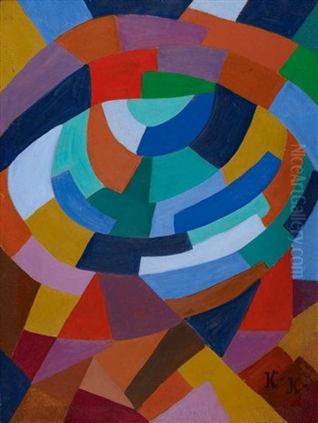 Komposition Oil Painting by Jeanne (Hannah) Freundlich Kosnick-Kloss