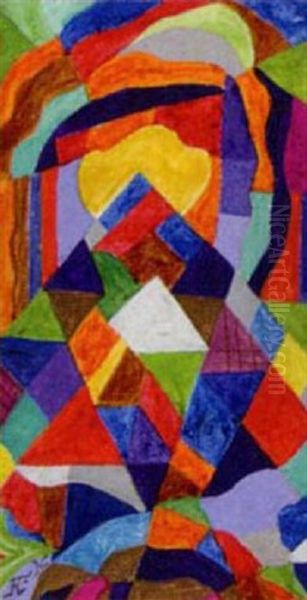 Komposition Oil Painting by Jeanne (Hannah) Freundlich Kosnick-Kloss