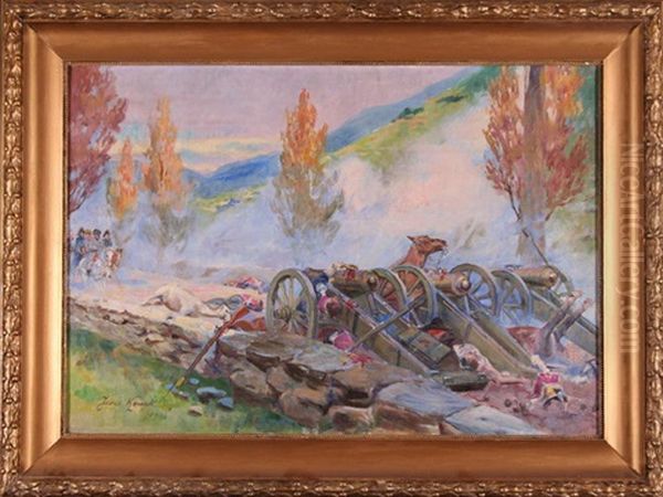 Somosierra Oil Painting by Jerzy Kossak