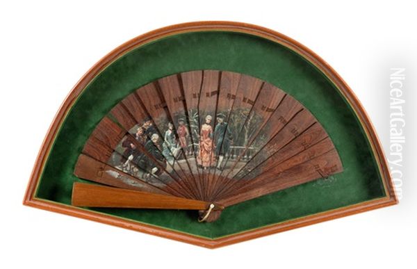 Na Balu Oil Painting by Woiciech Ritter Von Kossak