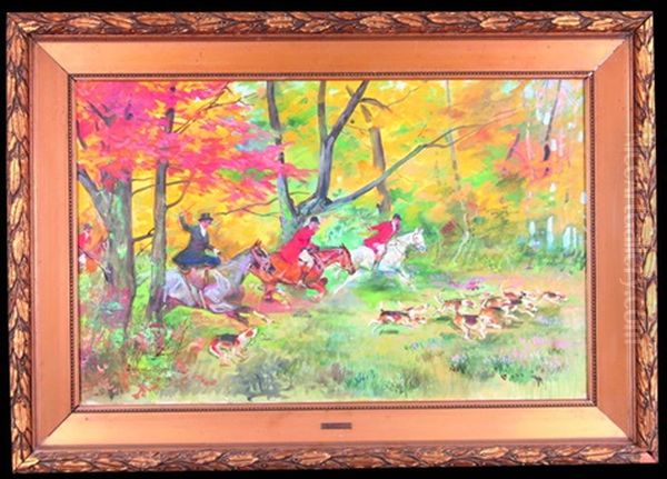 Polowanie Oil Painting by Woiciech Ritter Von Kossak