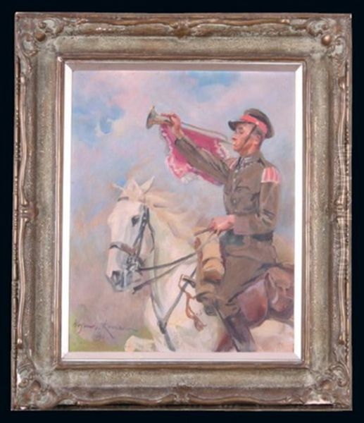 Trebacz Oil Painting by Woiciech Ritter Von Kossak