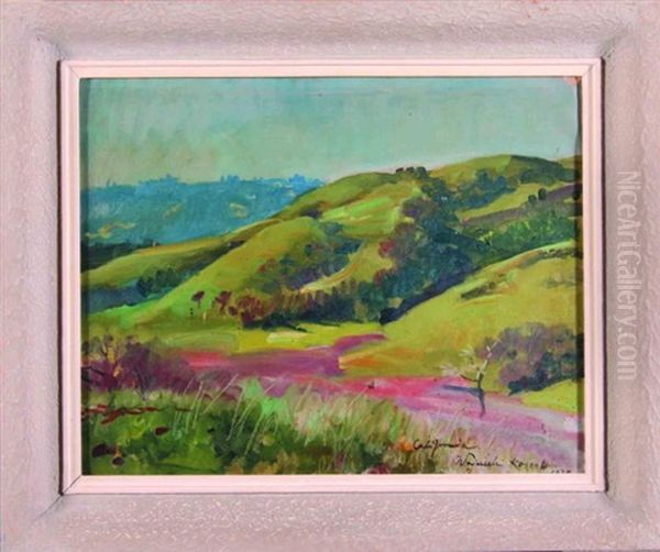 Pejzaz Oil Painting by Woiciech Ritter Von Kossak