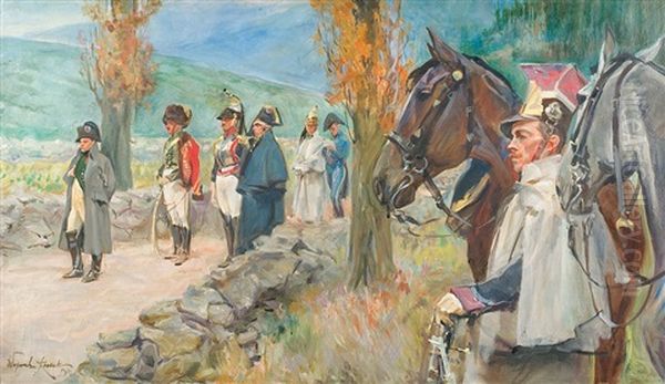 Before The Charge At Somosierra Valley Oil Painting by Woiciech Ritter Von Kossak