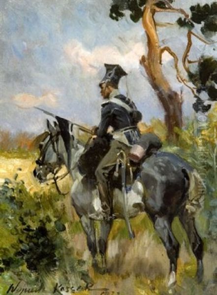 In Ambush Oil Painting by Woiciech Ritter Von Kossak
