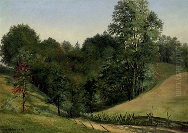 Motiv Aus Tirol Oil Painting by Carl Georg Koester