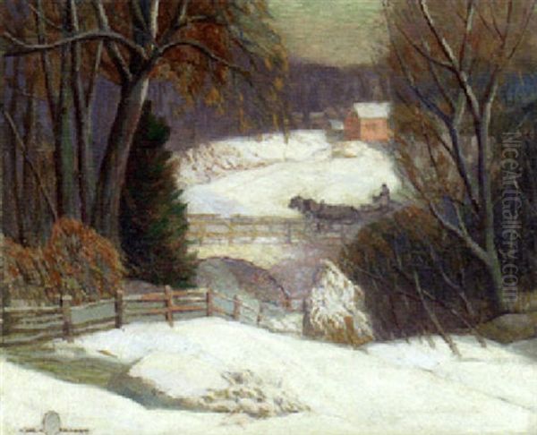 The Last Rays Oil Painting by Carl Rudolph Krafft