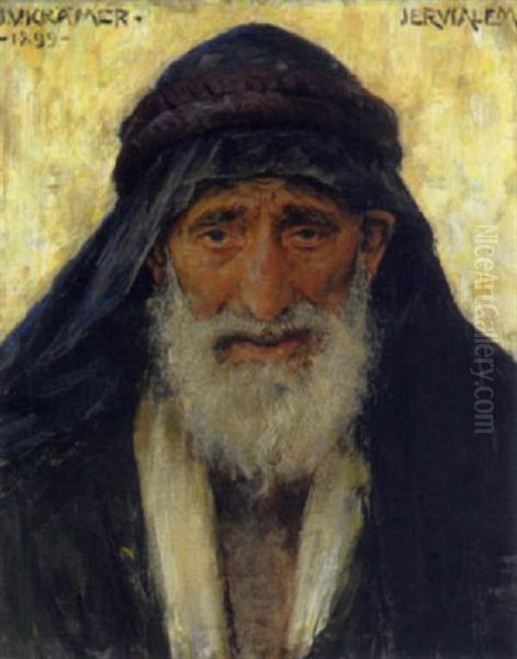 Portrait Eines Orientalen Oil Painting by Johann Victor Kramer