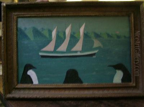 Penguins. Oil Painting by David Beck
