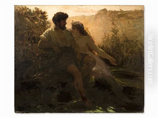 Lure Of The Nymph Oil Painting by Wilhelm Kray