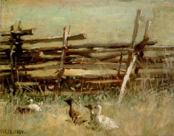 Ankmarsch Oil Painting by Nils Kreuger