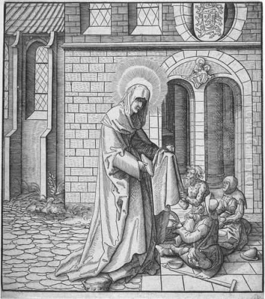 Sancta Bathildis. Oil Painting by Leonhardt Beck