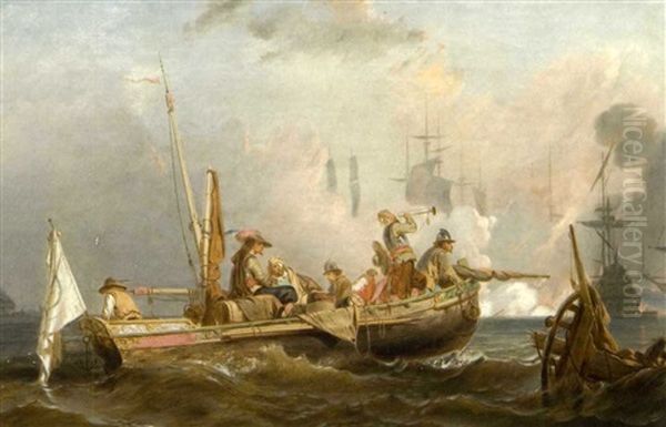 The Message (after Eugene Modeste Edmond Le Poittevin) Oil Painting by Cornelius David Krieghoff