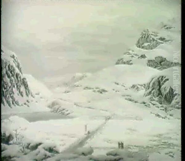 Fortin De L'armee Canadienne Pendant La Guerre Contre Les   Indiens Seminoles Oil Painting by Cornelius David Krieghoff