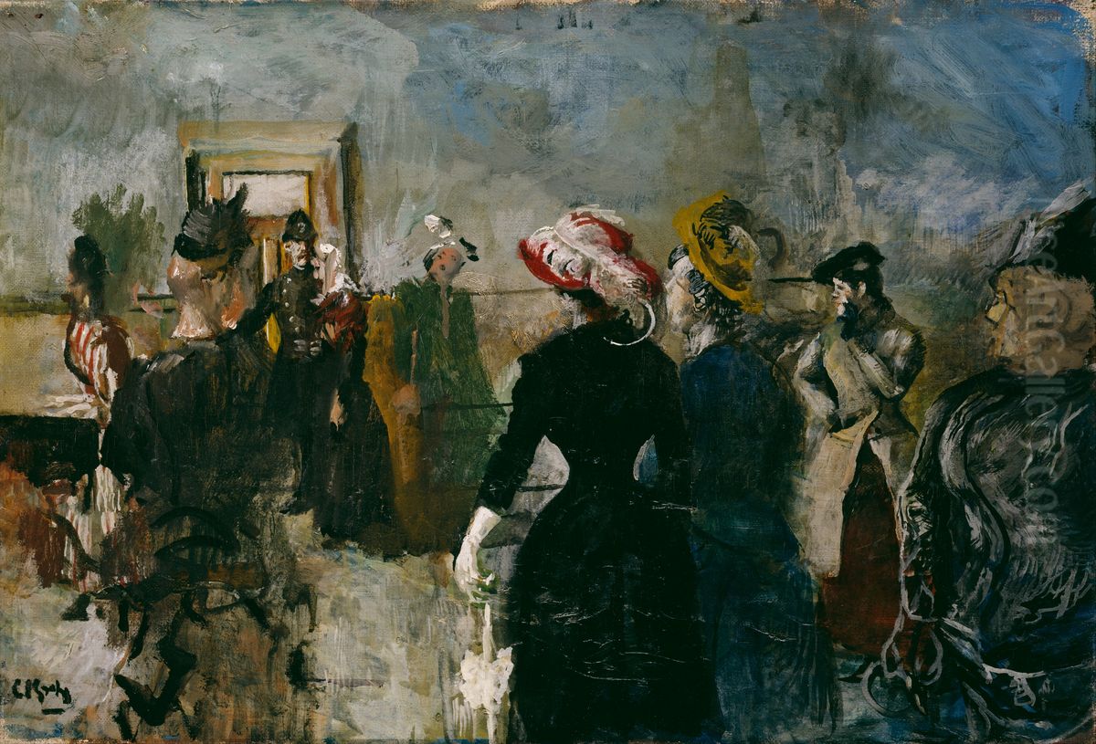 Albertine Oil Painting by Christian Krohg