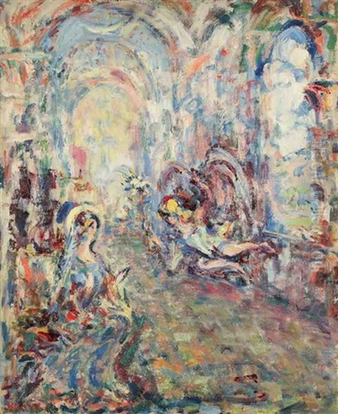 L'annonciation Oil Painting by Paul Kron