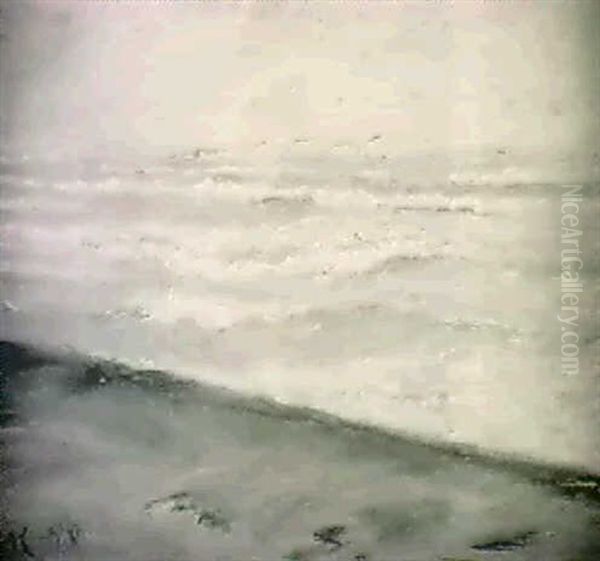 Branningar Mot Sandstrand Oil Painting by Peder Severin Kroyer