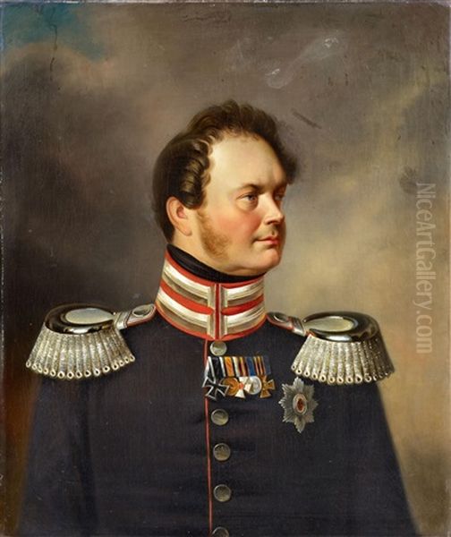 Friedrich Wilhelm Iv Oil Painting by Franz Kruger
