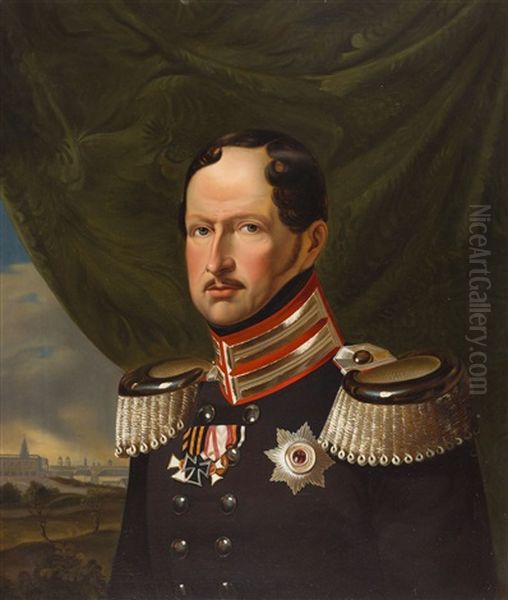 Friedrich Wilhelm Iii., Konig Von Preusen Oil Painting by Franz Kruger