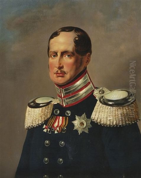 Friedrich Wilhelm Iii., Konig Von Preusen Oil Painting by Franz Kruger