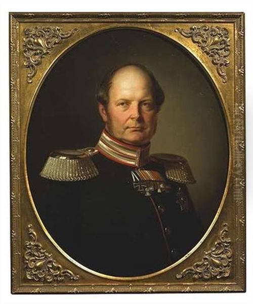 Portrait Friedrich Wilhelm Iv., Konig Von Preussen Oil Painting by Franz Kruger