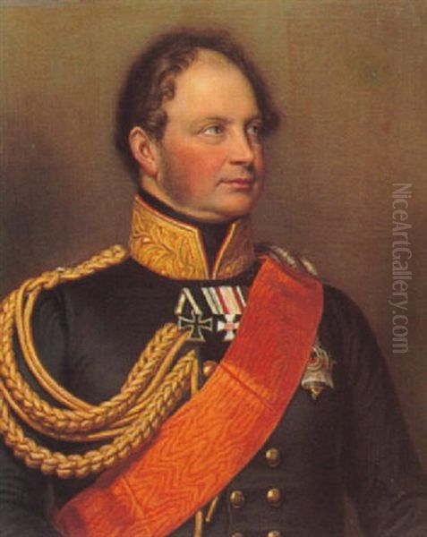 Konig Friedrich Wilhelm Iv. Von Preussen Oil Painting by Franz Kruger