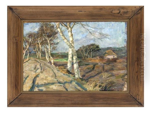 Worpsweder Landschaft Oil Painting by Karl Krummacher