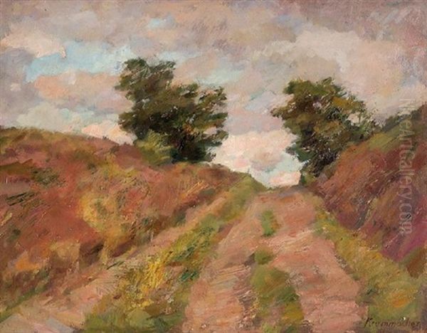 Weg Auf Dem Weyerberg Oil Painting by Karl Krummacher