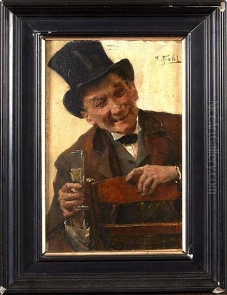 Le Joyeux Buveur Oil Painting by Gotthardt Kuehl