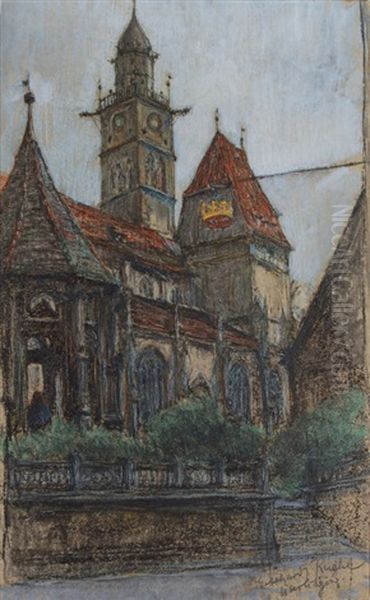 Uberlingen Oil Painting by Gotthardt Kuehl
