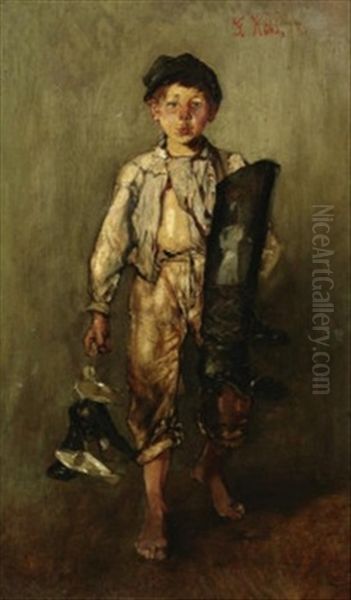 Schusterjunge Oil Painting by Gotthardt Kuehl