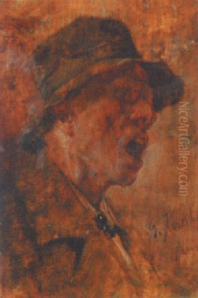 Rufender Bauer Oil Painting by Gotthardt Kuehl