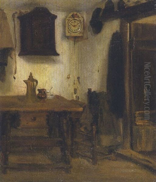 Bauernstube Oil Painting by Gotthardt Kuehl