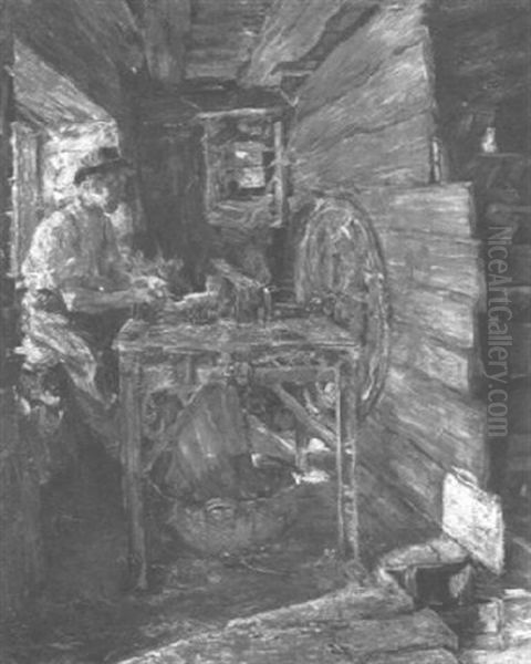 Der Lohgerber Oil Painting by Gotthardt Kuehl