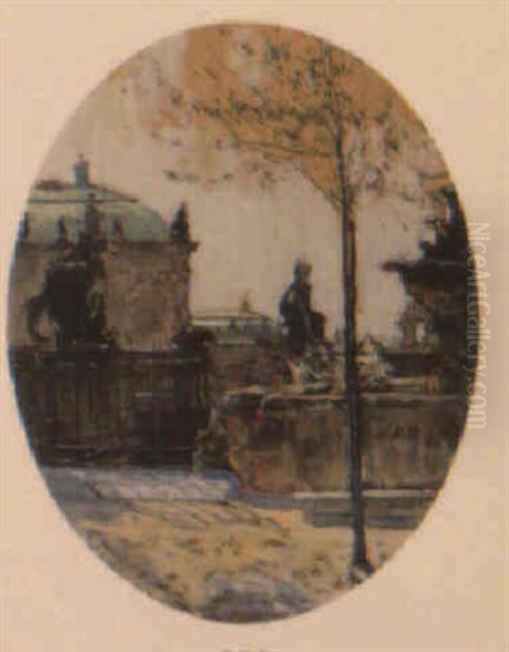 Zwinger, Dresden Oil Painting by Gotthardt Kuehl