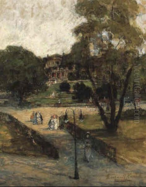 Travem_nde Oil Painting by Gotthardt Kuehl