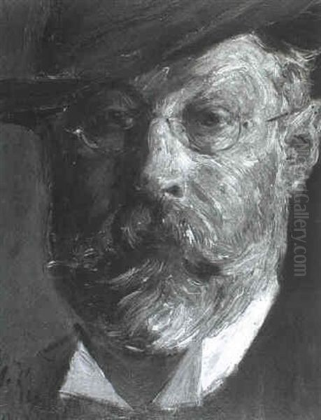 Selbstportrat Des K_nstlers Oil Painting by Gotthardt Kuehl