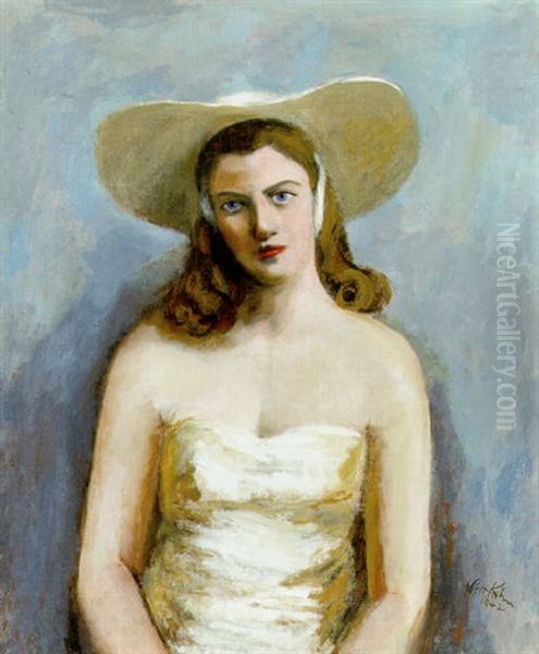 Southern Belle Oil Painting by Walt Kuhn