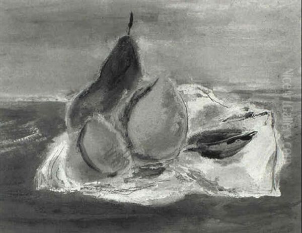 Still Life With Pear Oil Painting by Yasuo Kuniyoshi