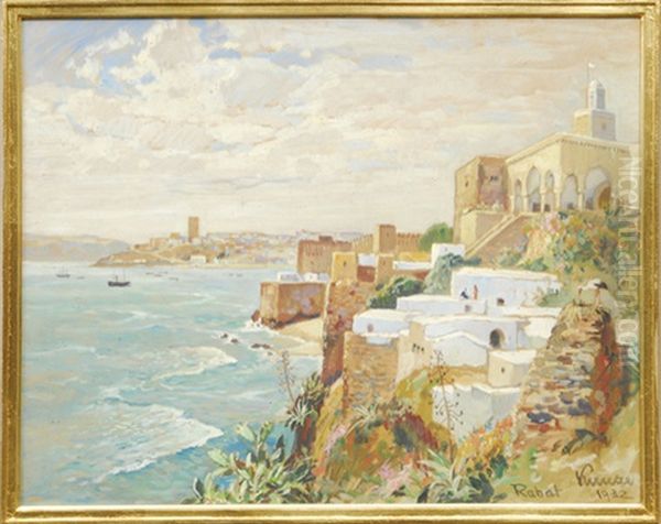 A View Of Rabat Oil Painting by Alfred Kunze-Goetz