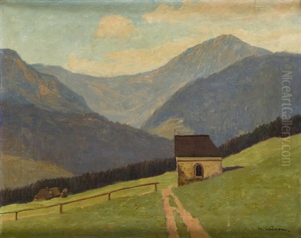 Widok Na Sniezke Oil Painting by Herbert Kuron