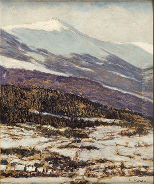 Widok Na Sniezke Oil Painting by Herbert Kuron