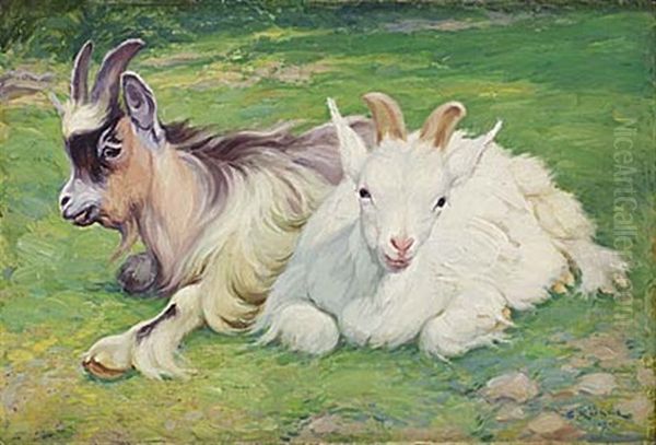 Getter Oil Painting by Ernst Nicolaus Kuesel