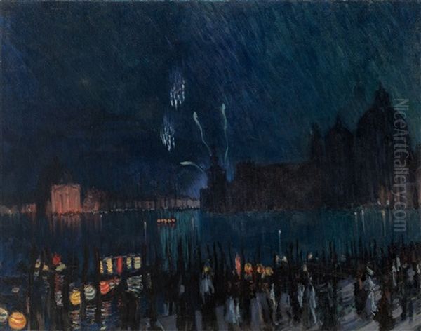 Venice Oil Painting by Boris Kustodiev