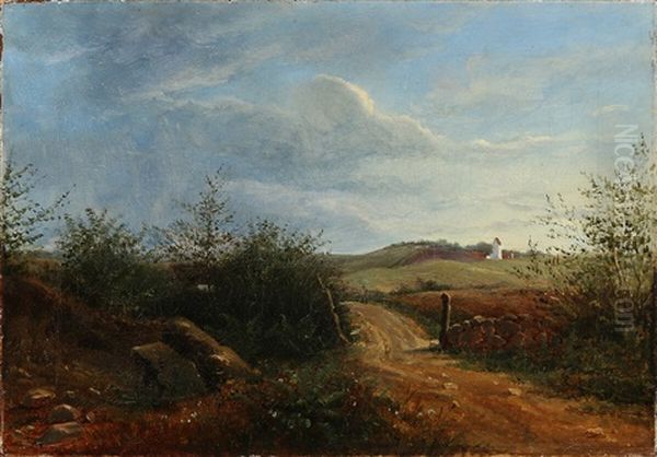 Hot Summer Day With Thunderclouds Oil Painting by Vilhelm Kyhn