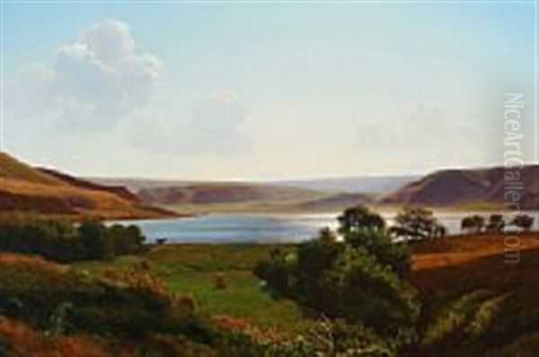 Sommereftermiddag. Emnet Fra Egnen Om Hald-so Oil Painting by Vilhelm Kyhn