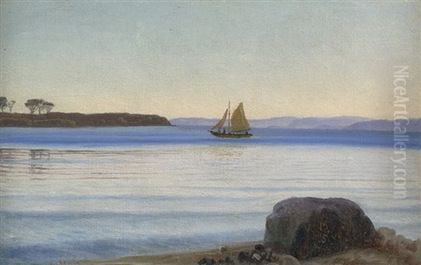 Aussicht Von Hindsgavl Auf Den Kolding Fjord Oil Painting by Vilhelm Kyhn