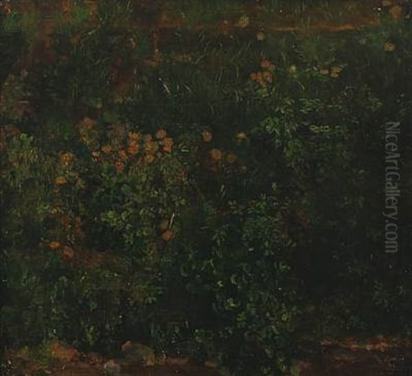 Flower Study Oil Painting by Vilhelm Kyhn